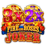 3x 2x Fire and Roses Joker logó