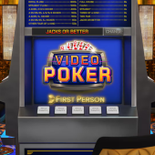 First Person Video Poker - Evolution logó