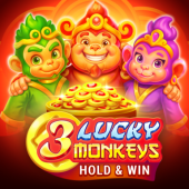 3 Lucky Monkeys Hold & Win logó