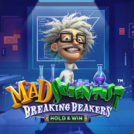 Mad Scientist Breaking Beakers logó