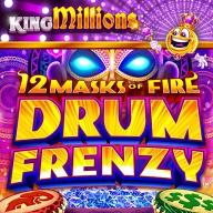 12 Masks of Fire Drum Frenzy King Millions logó