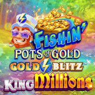 Fishin Pots of Gold Gold Blitz King Millions logó