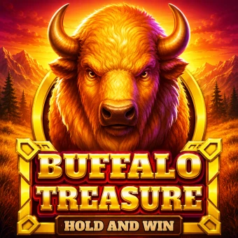 Buffalo Treasure Hold and Win logó