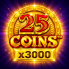 25 Coins x3000 logó