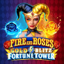 Fire and Roses Gold Blitz Fortune Tower logó