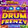 12 Masks of Fire Drum Frenzy King Millions logó