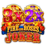 3x 2x Fire and Roses Joker logó