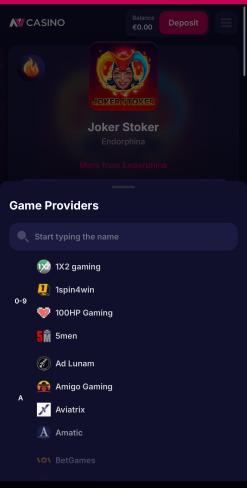 NV kaszinójáték szolgáltatók