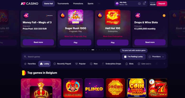 NV kaszinó játékterem