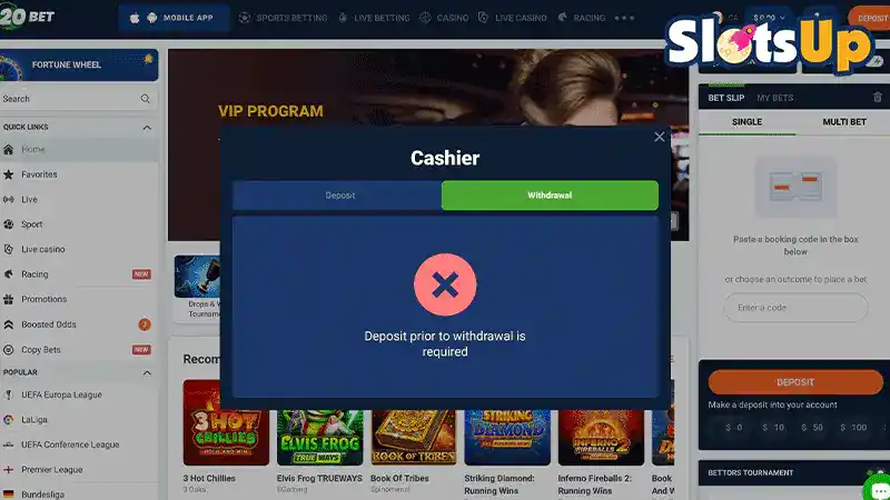 20Bet Visszafizetés