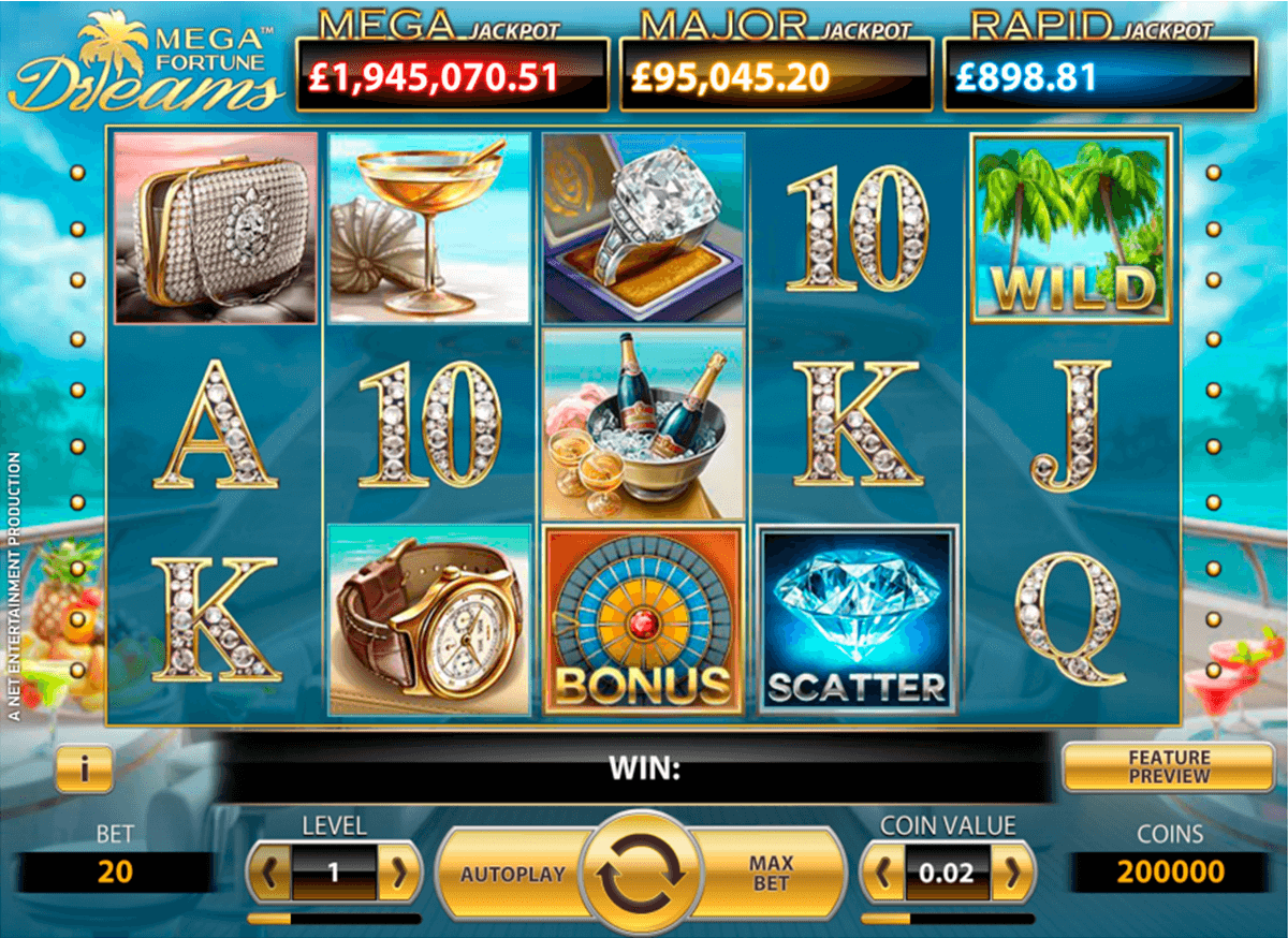 mega fortune dreams netent kaszino jatek 